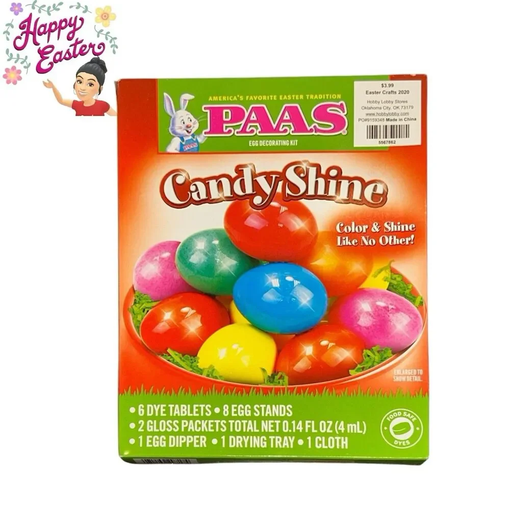 4x PAAS Easter Egg Coloring Kits and Stickers